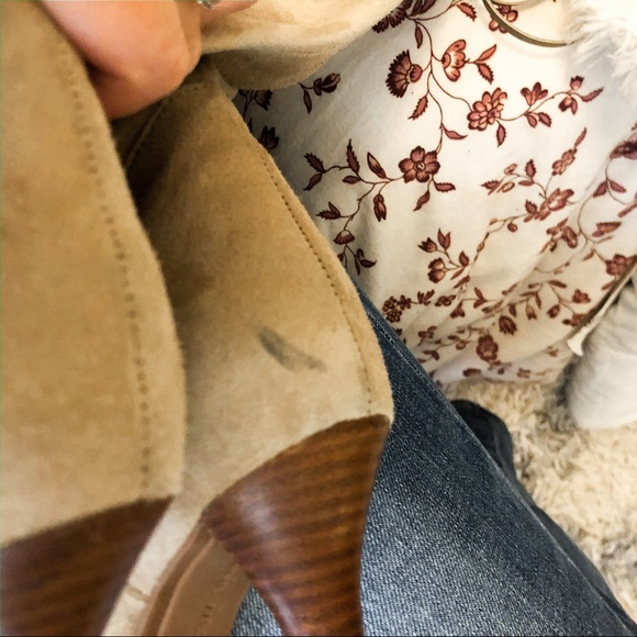 LEATHER SHORT HEEL NINE WEST BOOTIE - Picture 5 of 5